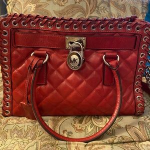Michael Kors Hippie Grommet Hamilton E/W Satchel